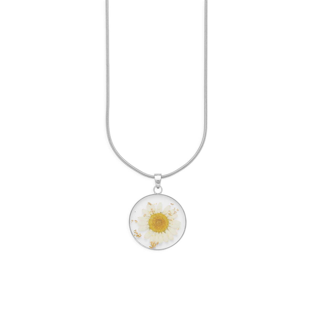 Pressed Birth Flower Necklace Melody Necklace 