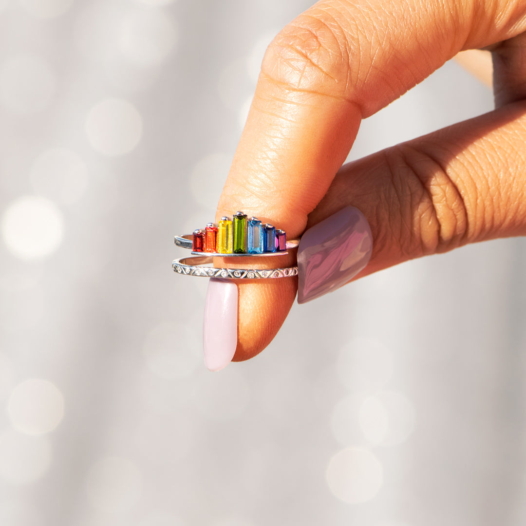 Rainbow Ring rainbow moonstone engagement ring