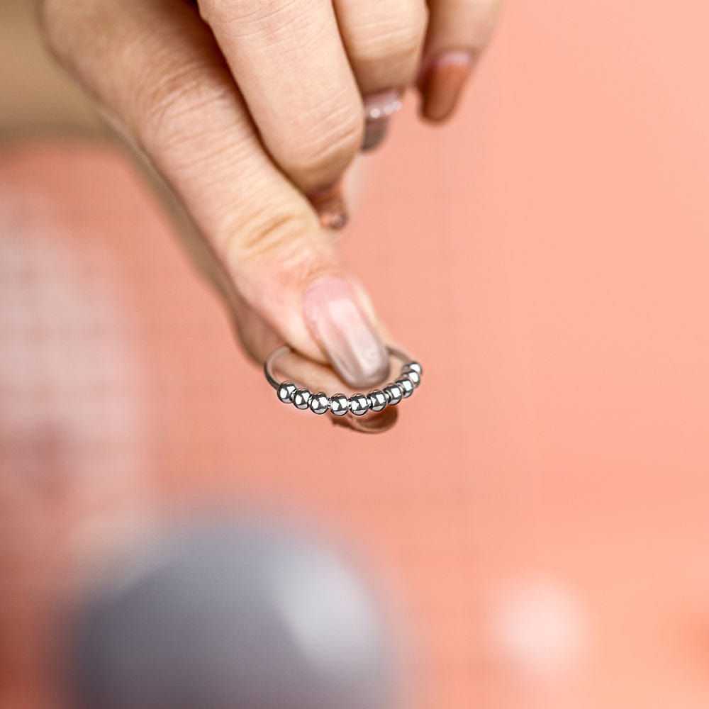 10 Bead Anxiety Ring Prevent Nail Biting Rings customforher