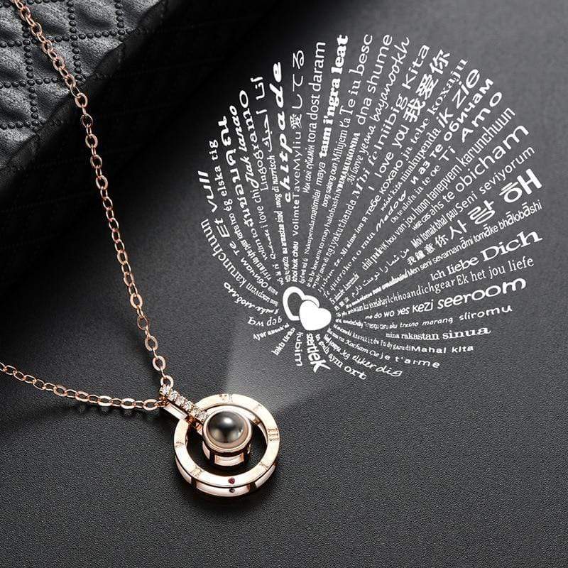 "100 Languages" I Love You Necklace Necklace MelodyNecklace