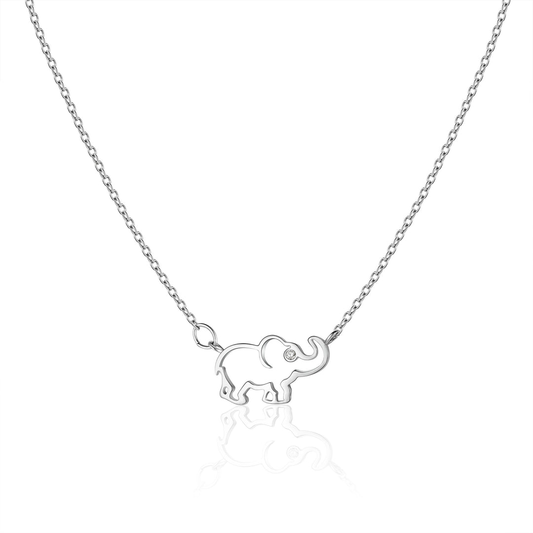 Mother and Daughter "It's A Soul Connection" Elephants Necklace Warm Gift