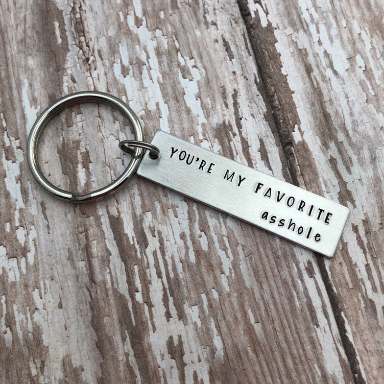 s You're My Favorite Asshole Keychain, Funny Keychain For Couple