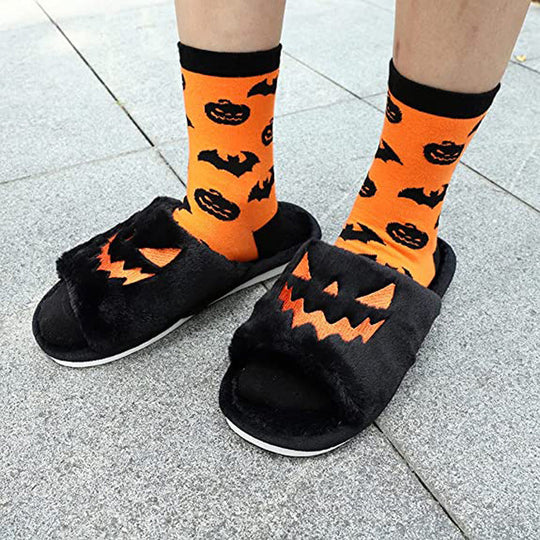Warm Halloween Spooky Slippers