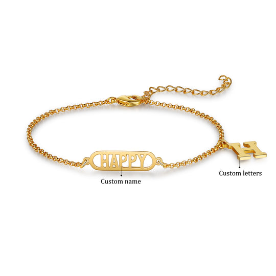 Personalized Name Anklet Custom Ankle Bracelet Gifts For Her