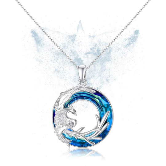Phoenix Crystal Necklace | 925 Sterling Silver-Awareness Avenue-