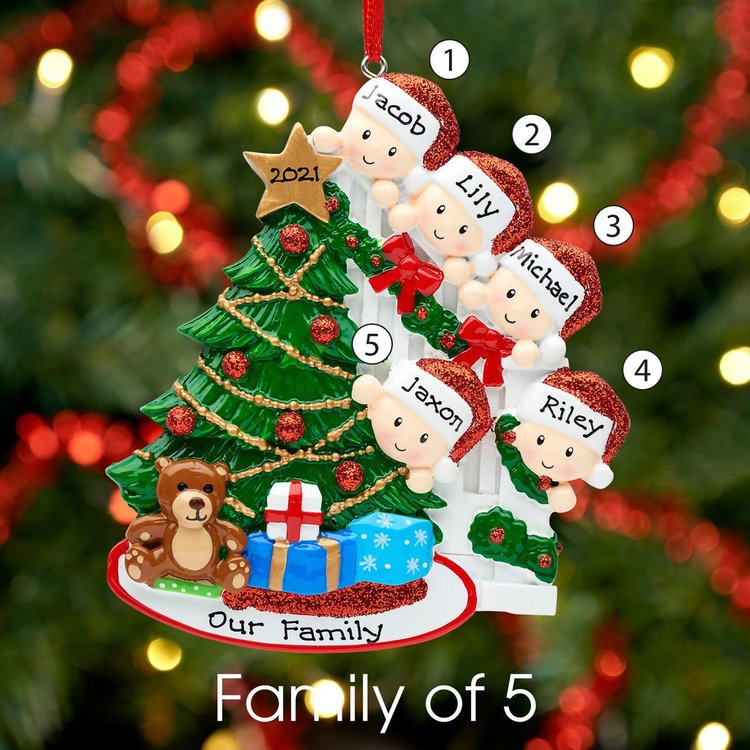Personalized Family Christmas Ornament Custom Family Names Gifts