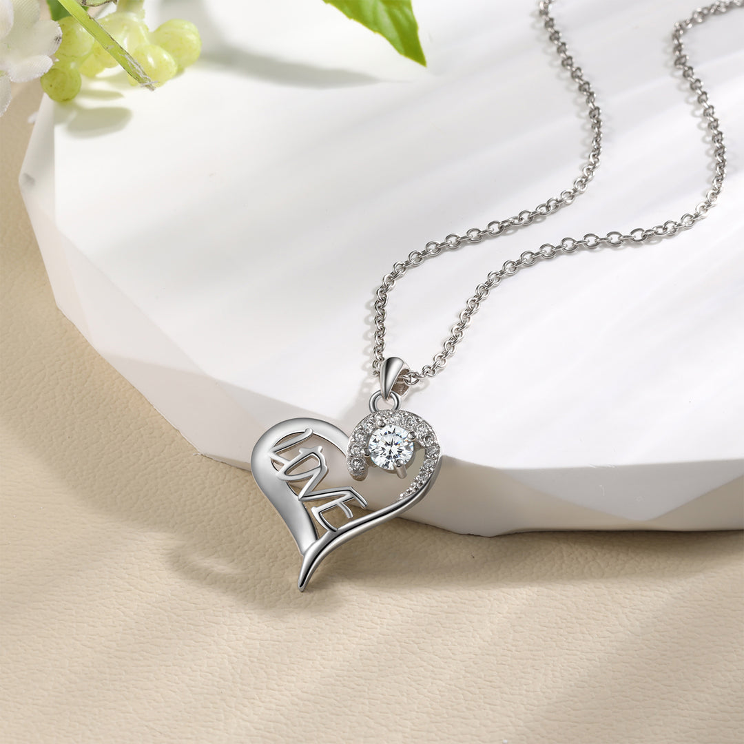 To My Beautiful Wife LOVE Necklace Romantic Gift Set for Her