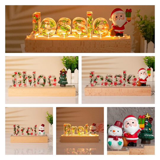 Resin Name Letter Light - Christmas Limited