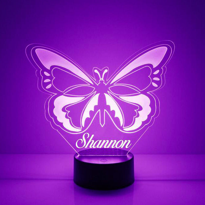 Personalized Butterfly Night Light Custom Name Lamp Gifts for Family