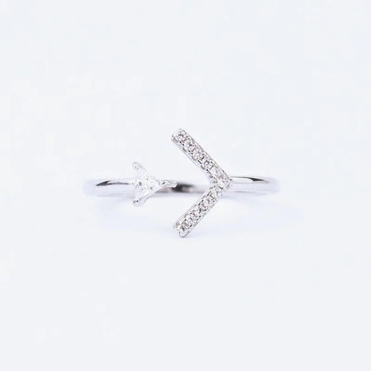 Mother and Daughter Triangle Thick and Thin Ring "Always Stick Together"