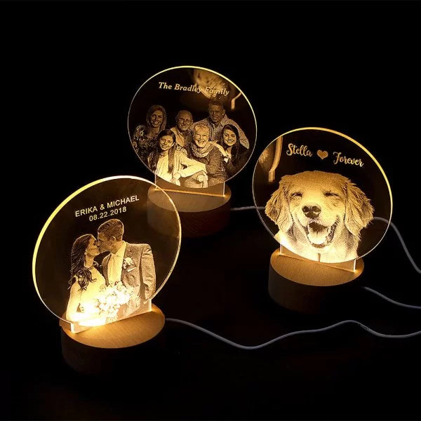 Personalized Photo Night Light LED Lamp for Family