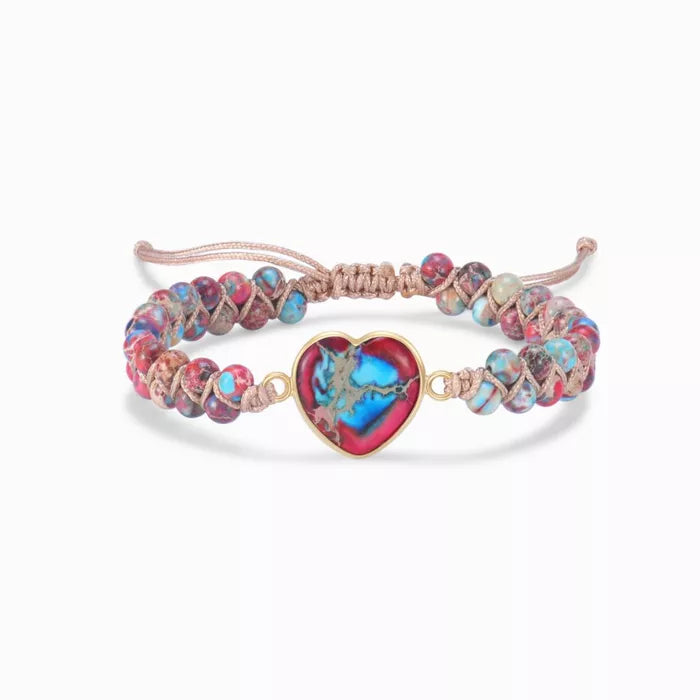 To My Daughter-in-law You Are My Daughter-In-Heart Jasper Heart Bracelet