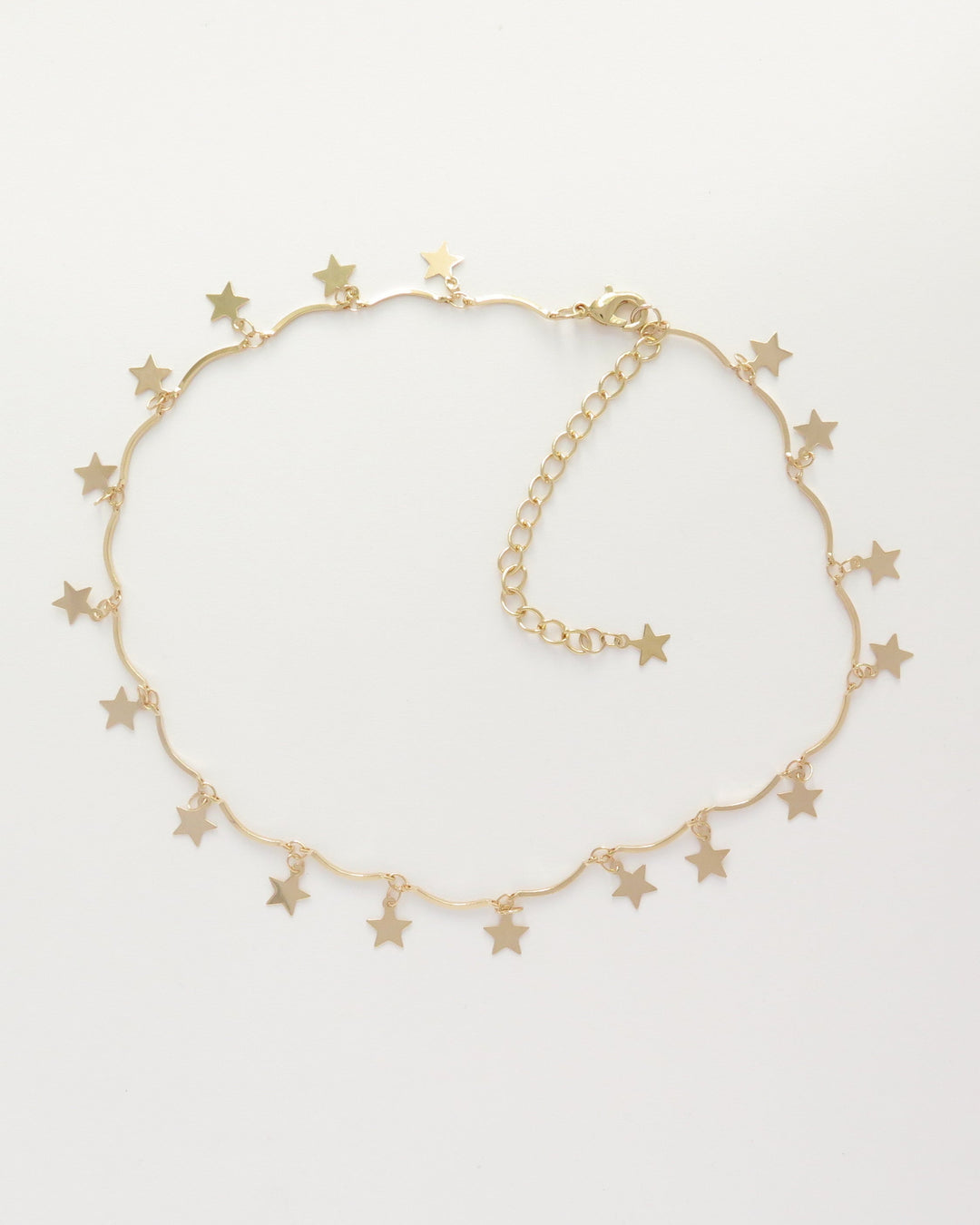 star choker necklace, gold star choker, star choker, gold star choker necklace