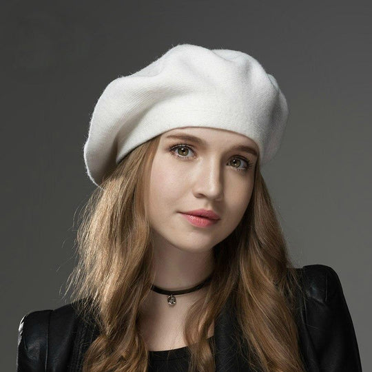 Thick Studded Classic Fashion Winter Hat Beret-Boots N Bags Heaven-Boots N Bags Heaven