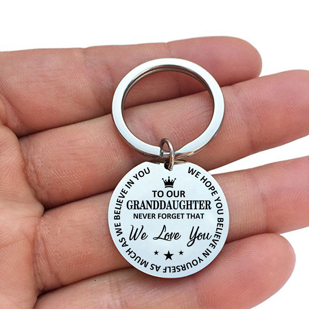 To Grandson Believe In Yourself Keychain