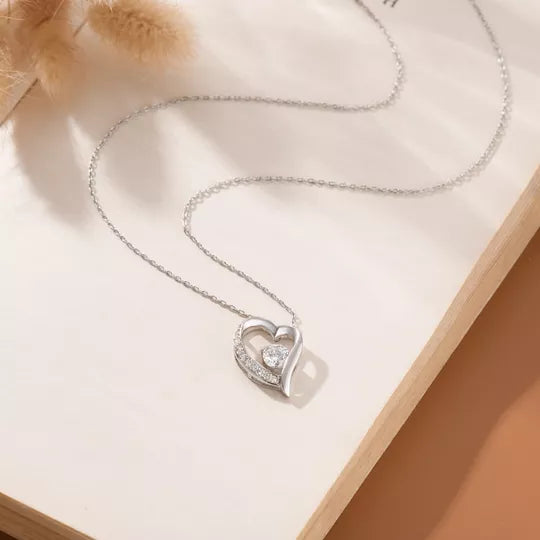 To My Amazing Wife Always & Forever Heart Necklace