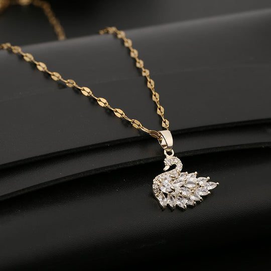 Dazzling Swan necklace