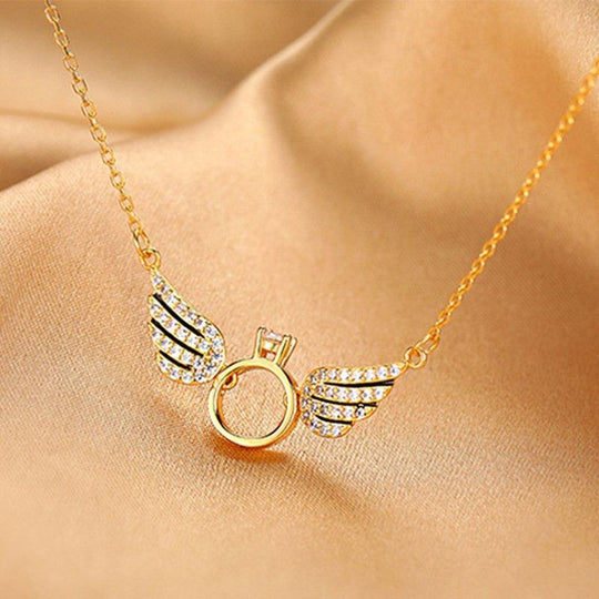 Angel Wing Necklace Christmas Gift for Her Quillingx