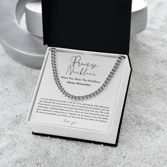 Promise Necklace For Him-Anniversary Gift