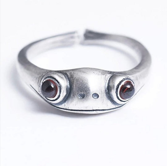 Balmora Silver Frog Ring - Beautiful Earth Boutique