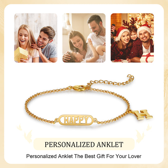 Personalized Name Anklet Custom Ankle Bracelet Gifts For Her