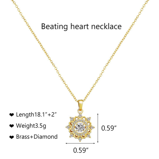 Beating Heart Charming Necklace Necklace MelodyNecklace