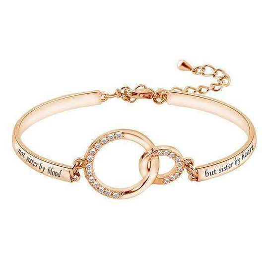 Best Friend Bracelets for Women Friendship Charm Inspirational Bracelets Rose Gold Bracelet For Woman MelodyNecklace