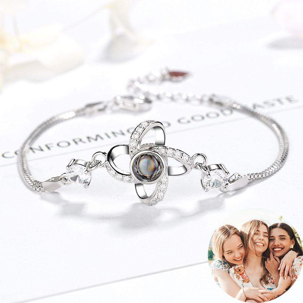 Best Friends Forever-Personalized Photo Projection Bracelet For Girl MelodyNecklace