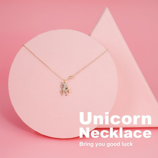 Birthday Gift for girl Shiny Diamond Unicorn Necklace Necklace for girl MelodyNecklace