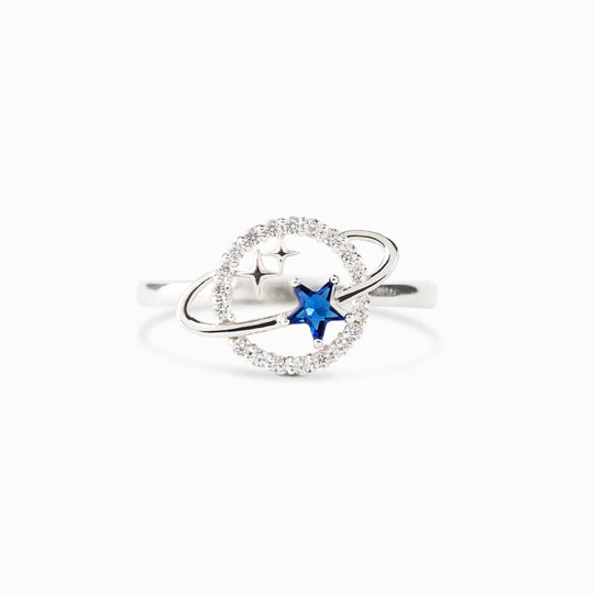 To My Granddaughter Planet Stars Ring "You Are The Most Special Star in The Universe"