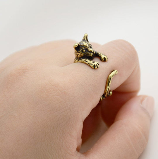 Cat Wrap Ring Gold Ring MelodyNecklace