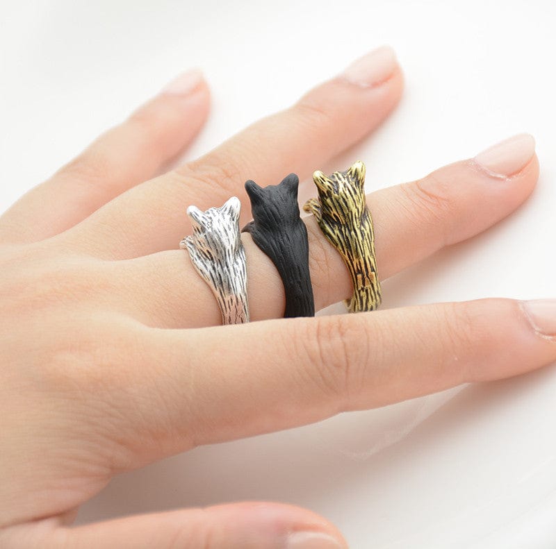 Cat Wrap Ring Ring MelodyNecklace