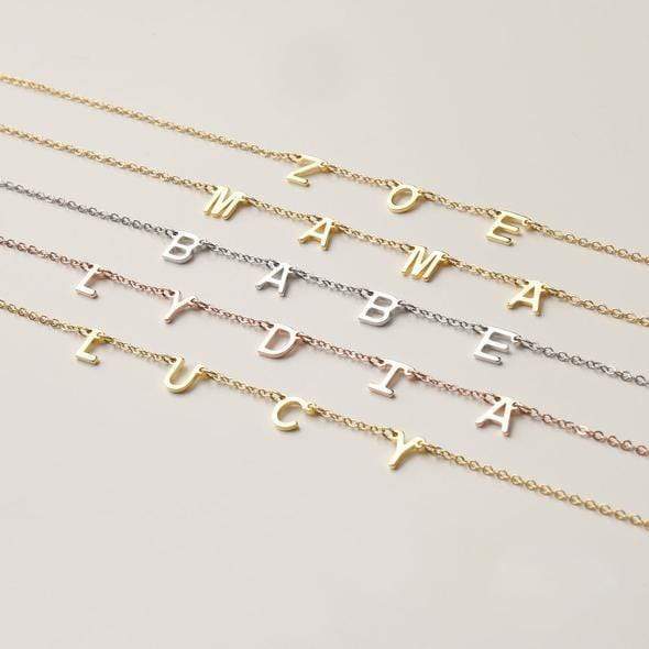 Christmas Gift A to Z Initial Choker Necklace Personalized Letter Name Necklace Necklace MelodyNecklace