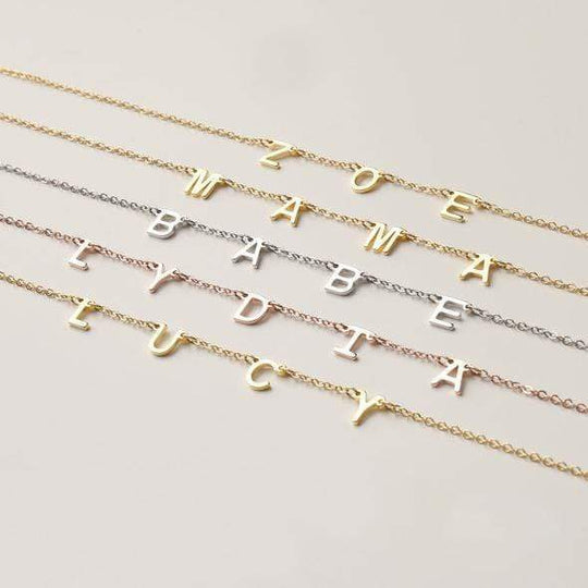 Christmas Gift A to Z Initial Choker Necklace Personalized Letter Name Necklace Necklace MelodyNecklace