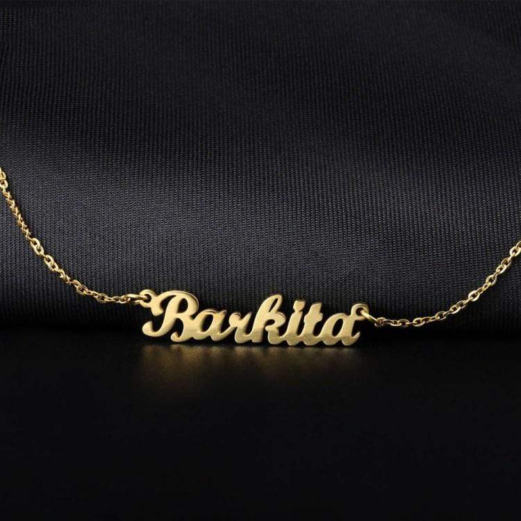 Christmas Gift Customized Script Name Necklace Gold Necklace MelodyNecklace