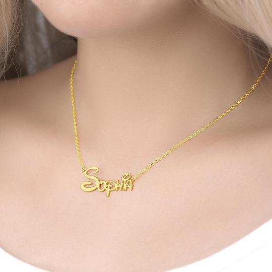 Christmas Gift Cute Classic Princess Style Name Necklace Necklace MelodyNecklace