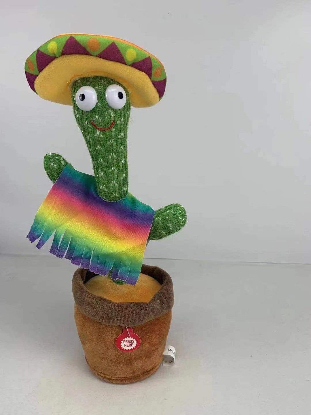 Christmas Gift Dancing Glitter Cactus Plush Toy -  Electronic Shake Dancing Funny Toys Mexico Other Accessories MelodyNecklace