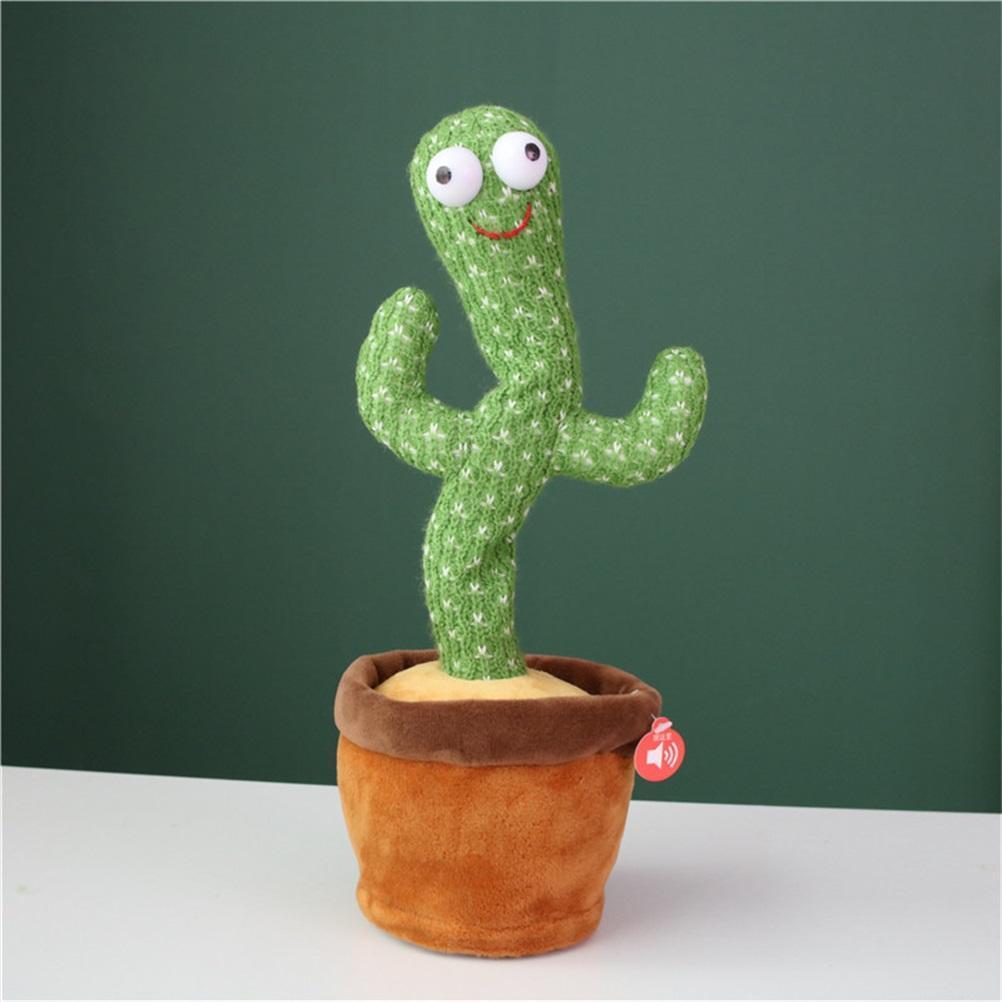 Christmas Gift Dancing Glitter Cactus Plush Toy -  Electronic Shake Dancing Funny Toys Original Other Accessories MelodyNecklace