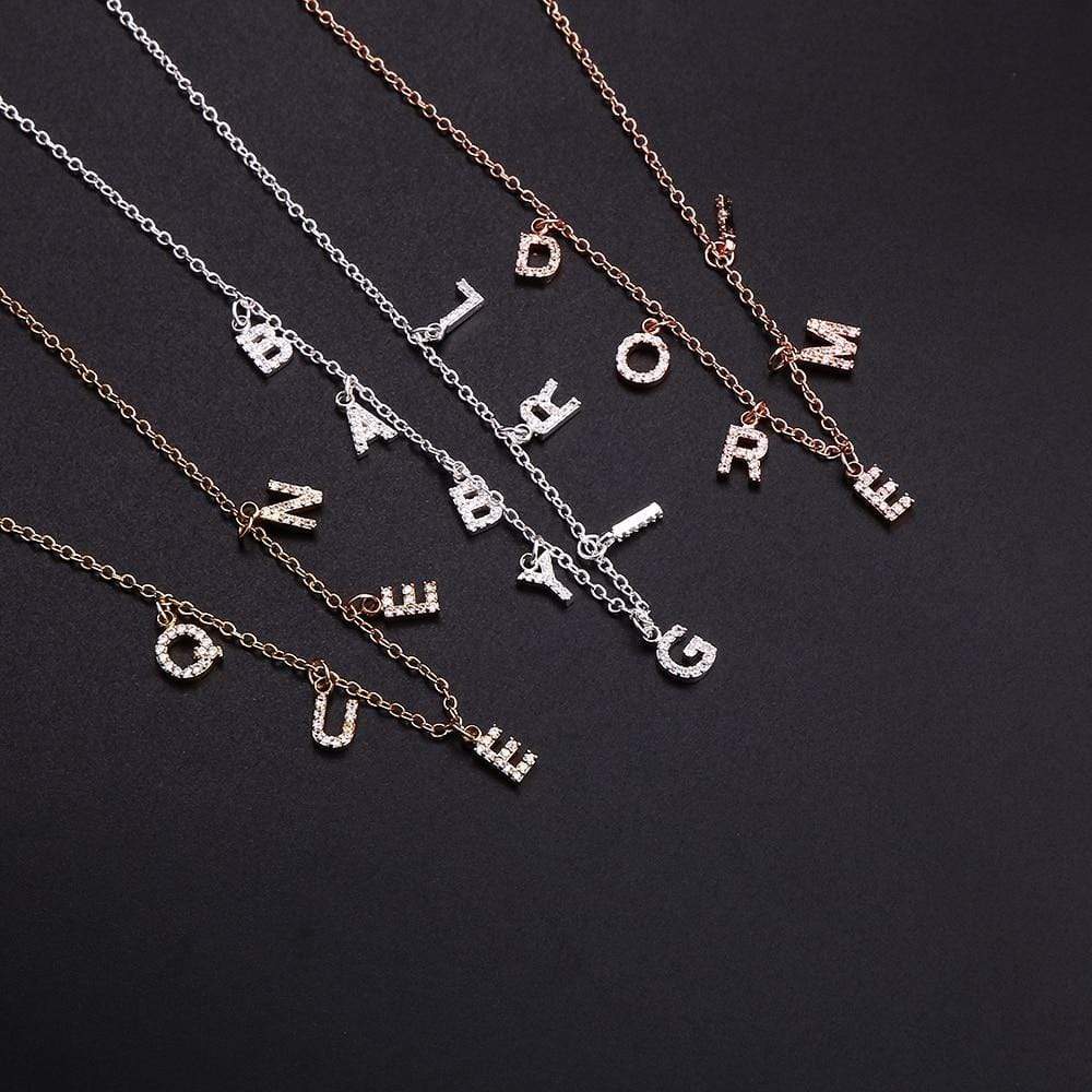 Christmas Gift DOREMI Trendy Zircon Name Necklace Sparkling Necklace MelodyNecklace