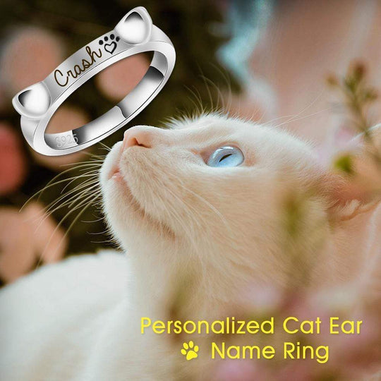 Christmas Gift Engraved Ear & Bone Shaped Pet Ring Ring MelodyNecklace