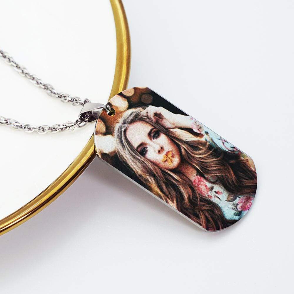 Christmas Gift Melody Engraved Photo Necklace/Keychain Colorful / Black Necklace for man MelodyNecklace