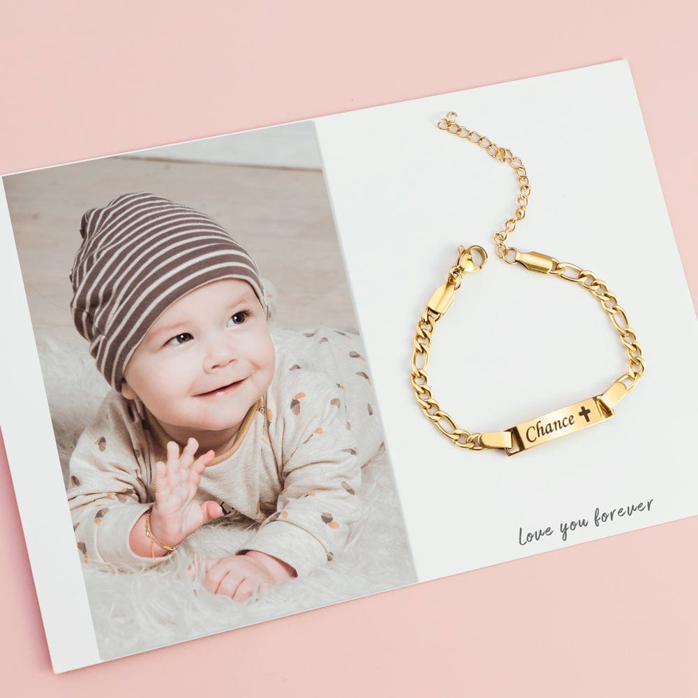 Christmas Gift Personalized Baby Baptism gift boy bracelet shower gift with name Bracelet For Baby MelodyNecklace