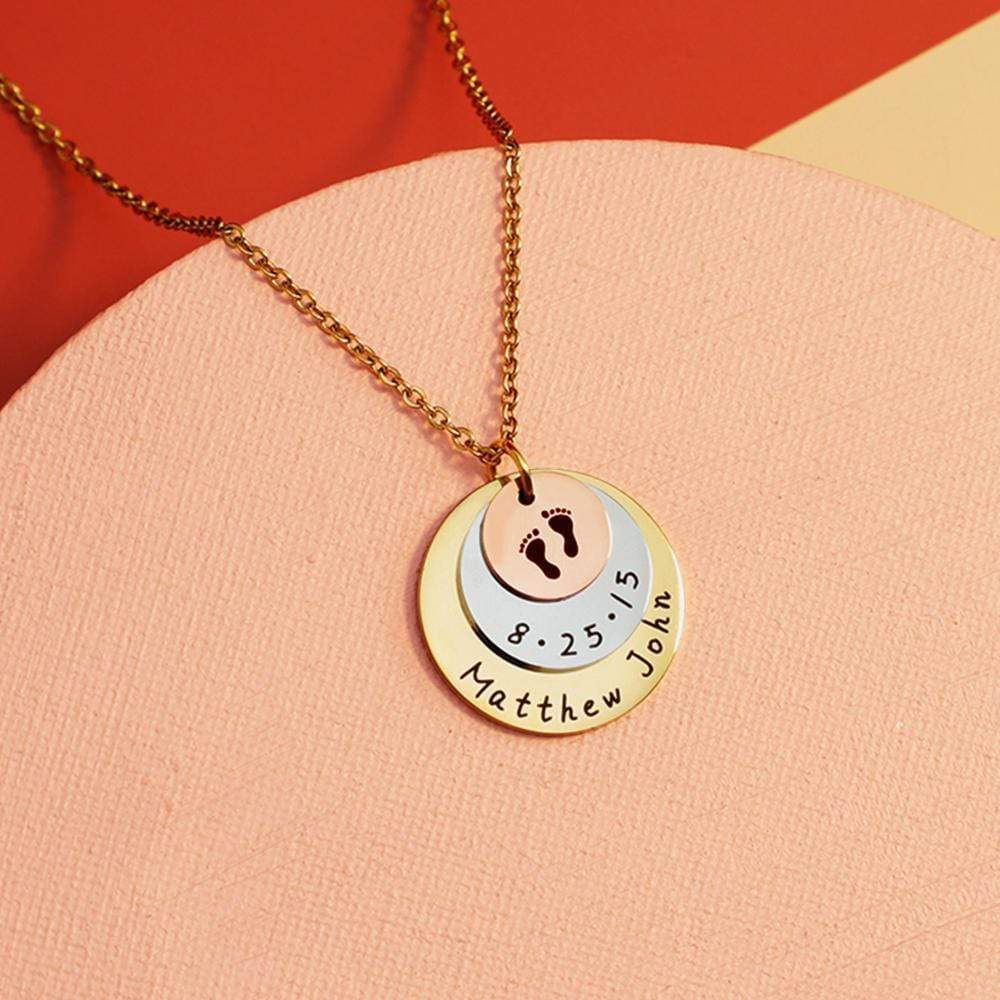 Christmas Gift Personalized gift commemorate baby moment mother necklace Mom Necklace MelodyNecklace