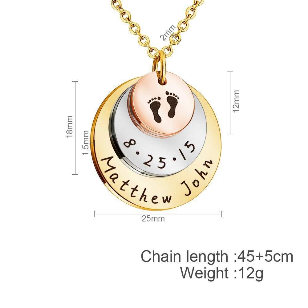 Christmas Gift Personalized gift commemorate baby moment mother necklace Mom Necklace MelodyNecklace