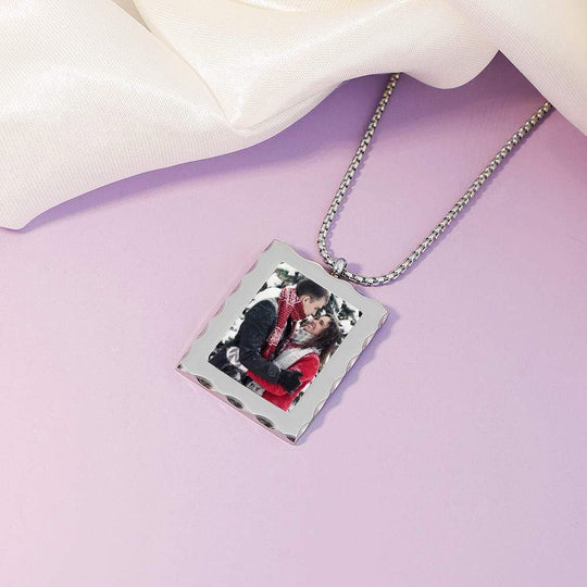 Christmas Gift Personalized Photo Frame Necklace Myron Necklace MelodyNecklace