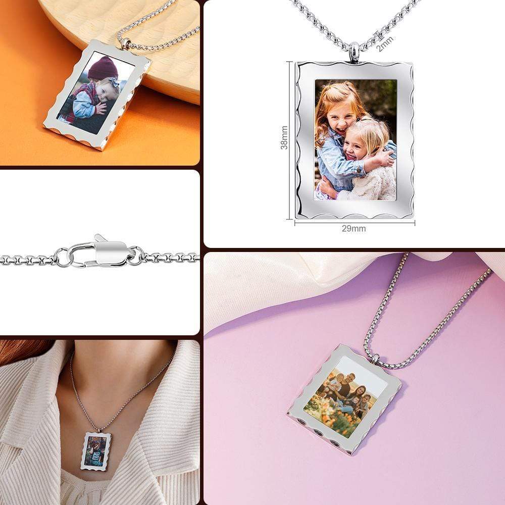 Christmas Gift Personalized Photo Frame Necklace Myron Necklace MelodyNecklace