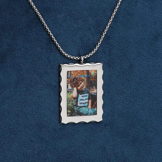 Christmas Gift Personalized Photo Frame Necklace Myron Necklace MelodyNecklace