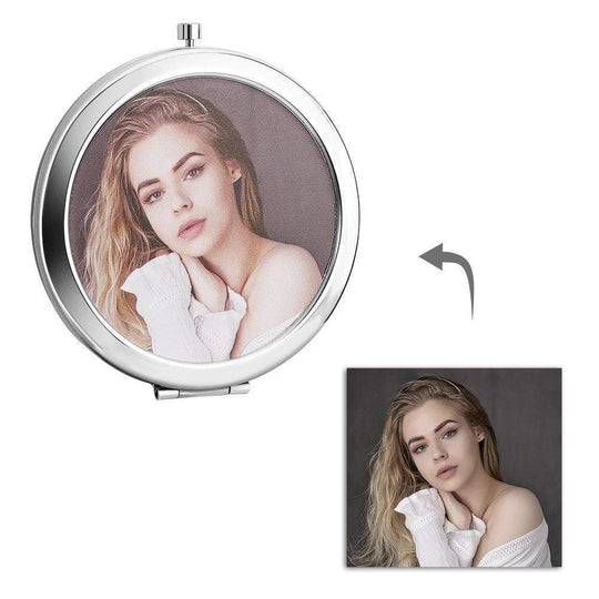 Christmas Gift Personalized Photo Makeup Mirror With 5 Different Styles Other Accessories MelodyNecklace