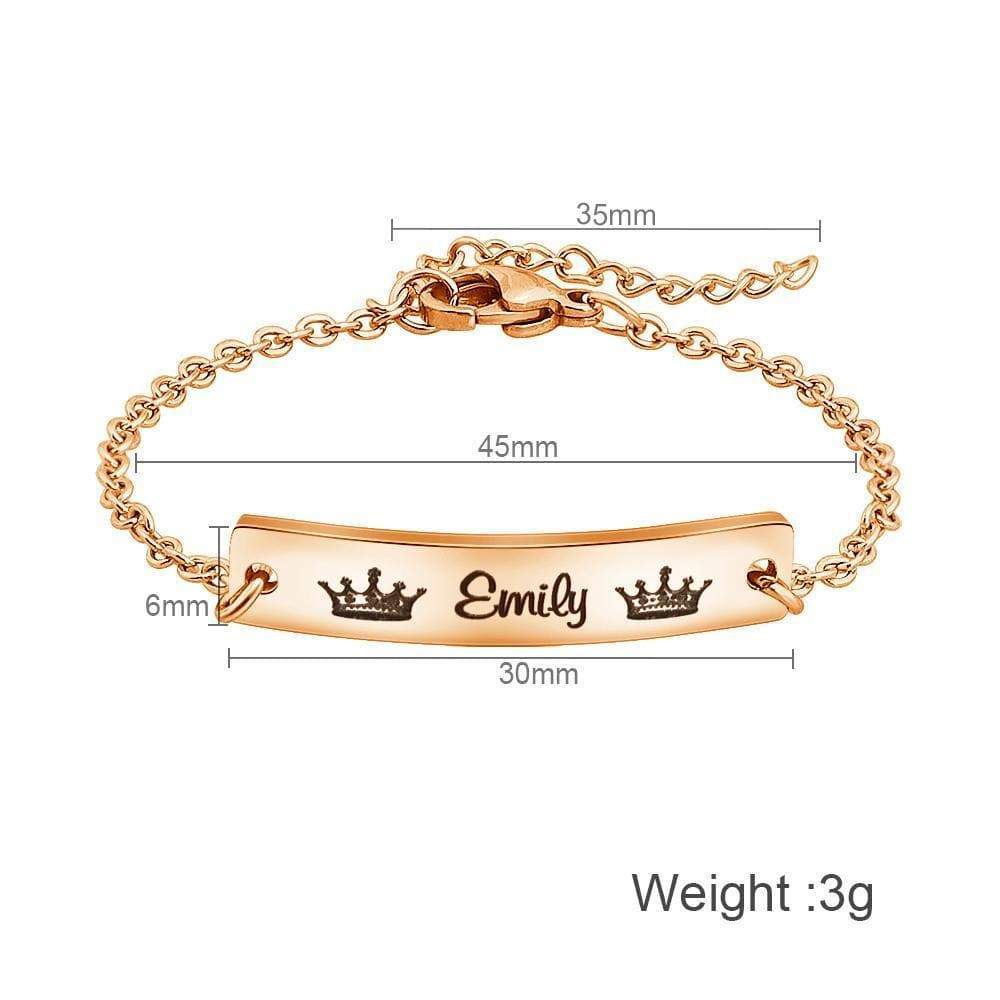 Christmas Gift Personalized symbol and name chain bracelet Bracelet For Woman GG