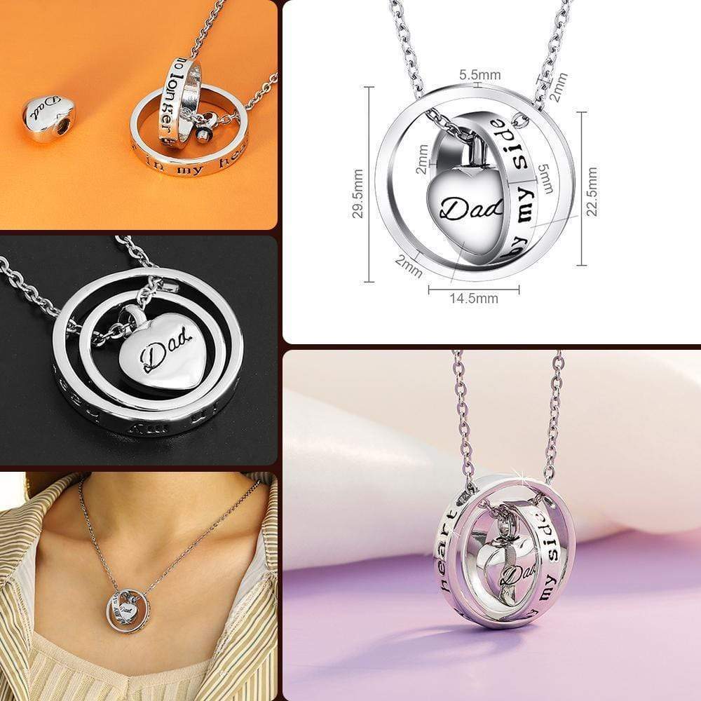 Cremation jewelry Stainless Steel Heart Cremation Urns Necklace Pendant Locket Myron Bracelet MelodyNecklace